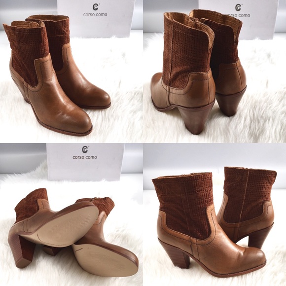 Corso Como | whiskey suede & leather western boots - Picture 5 of 9